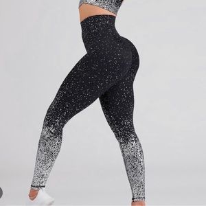 Buff Bunny black and silver leggings brand new with tags extra small